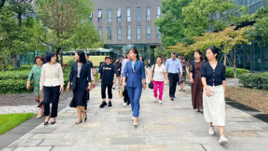 江蘇省無錫市婦聯黨組成員、副主席朱芳一行蒞臨健培科技考察調研